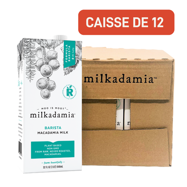 Milkadamia | Boisson de Macadamia Latte da Barista - caisse de 12
