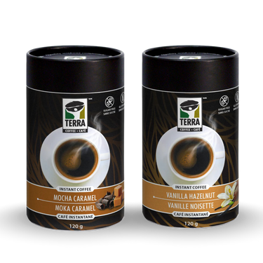 Terra Café lot de deux cafés instantanés aromatisés