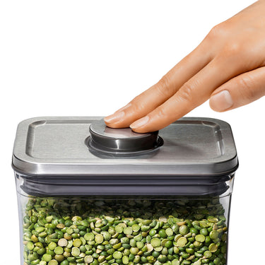 OXO | Medium rectangular container with stainless steel lid Pop 2.0 - 2.6 Liters