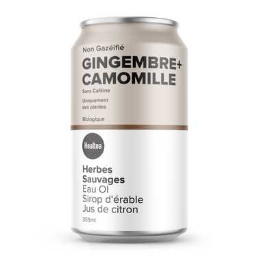 The HealTea | Boisson non gazeuse aux herbes sauvages - Gingembre Camomille 355ml