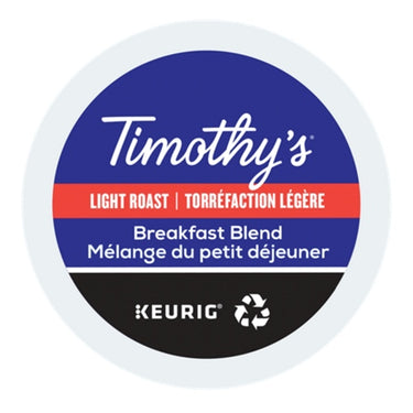 Timothy's | Mélange du Petit-Déjeuner 24 capsules kcup