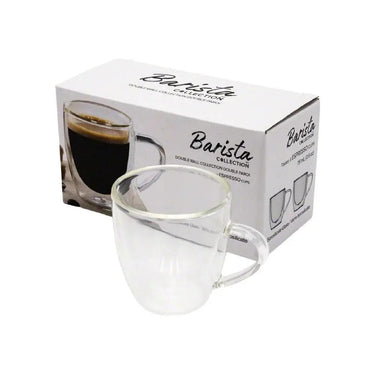 Barista | Verres Espresso double paroi avec poignée - Lot de 2 Safdie Et Co. Inc