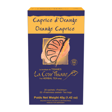 La Courtisane | Tisane Caprice d'Orange boite de 20 sachets *produit bientôt discontinué*