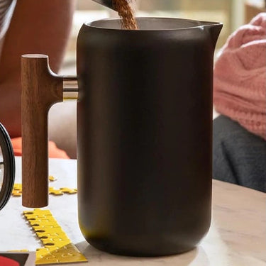 Fellow | Clara French Press matte black and walnut 24 oz