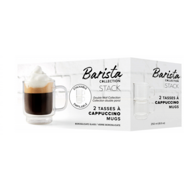 Barista | Tasses à cappuccino empilables - Lot de 2