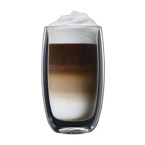 COM-FOUR® 2x Verre latte Macchiato - verres latte macchiato avec cuillères  - verres à café avec poignées - verres à thé : : Cuisine et Maison