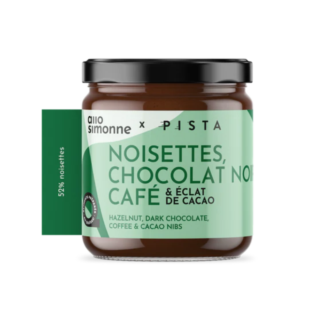 Café Pista | Dark chocolate and coffee hazelnut spread 220gr