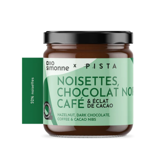 Café Pista | Dark chocolate and coffee hazelnut spread 220gr