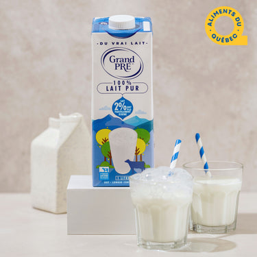 GrandPré Milk - 2% Partly Skimmed Milk (UHT - Long shelf life) 1 Litre