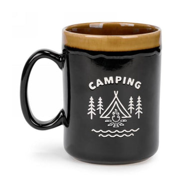Black Camping mug 17oz