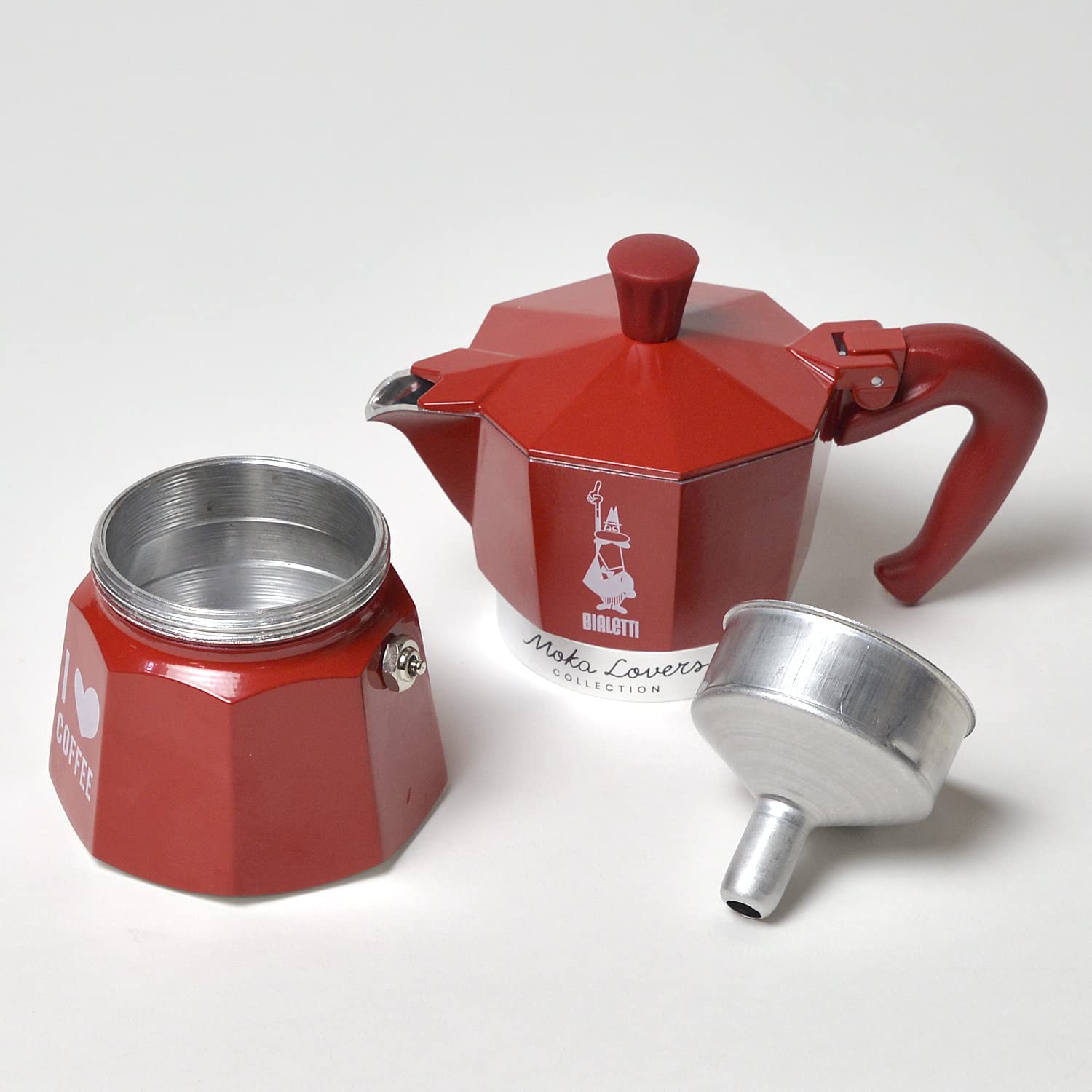 MOKA pot Bialetti Express 6 cups, red – I love coffee