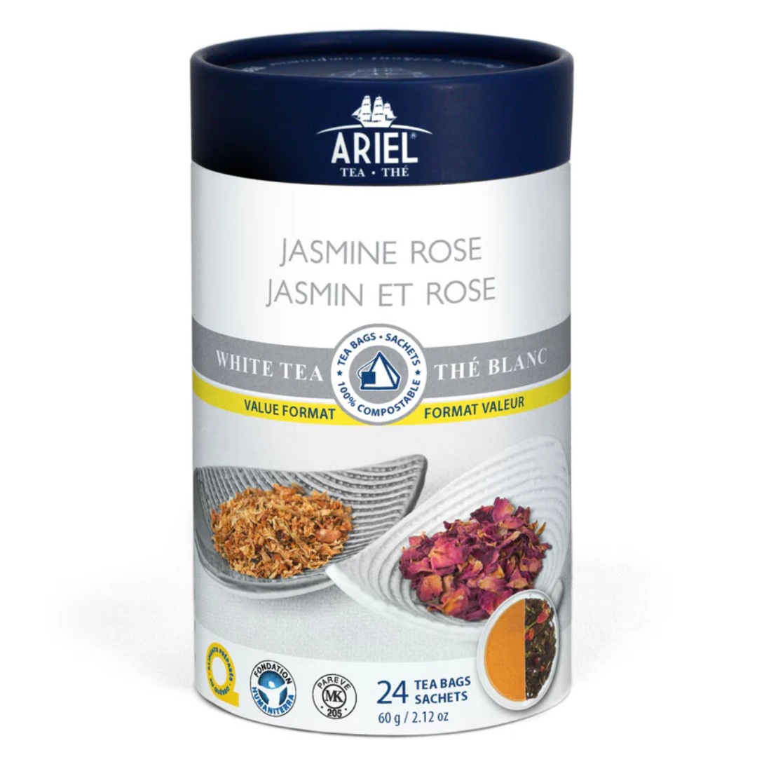 Ariel | Rose jasmine white tea - 24 sachets