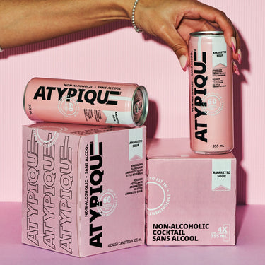 Atypique | Amaretto Sour - cocktail sans alcool - 355 ml
