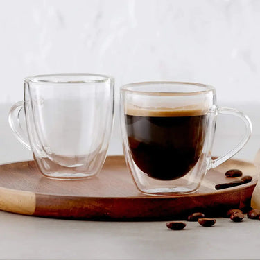 Barista | Verres Espresso double paroi avec poignée - Lot de 2 Safdie Et Co. Inc