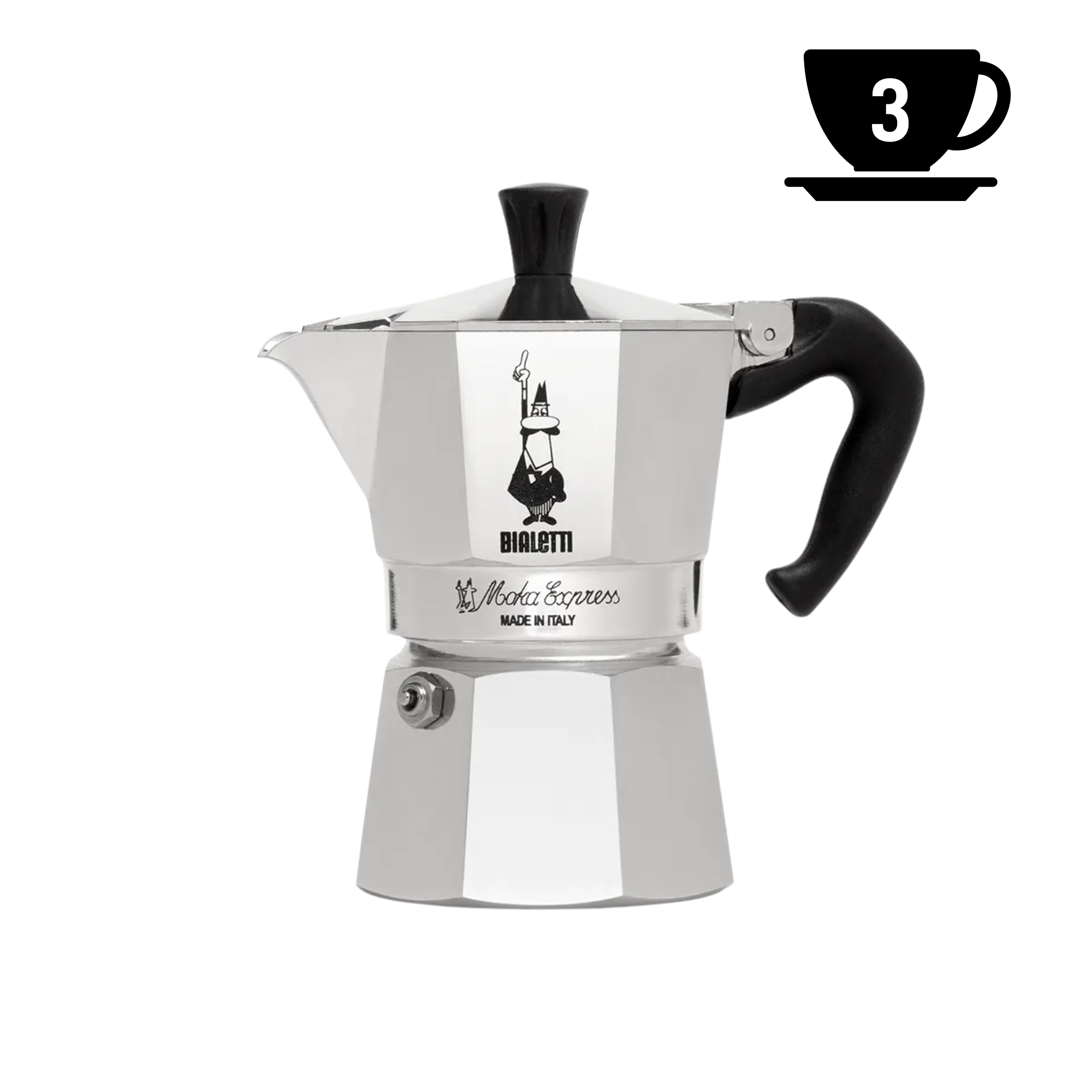 Bialetti | Moka Express 3 tasses - 130ml Aurora Importing & Dist LTD