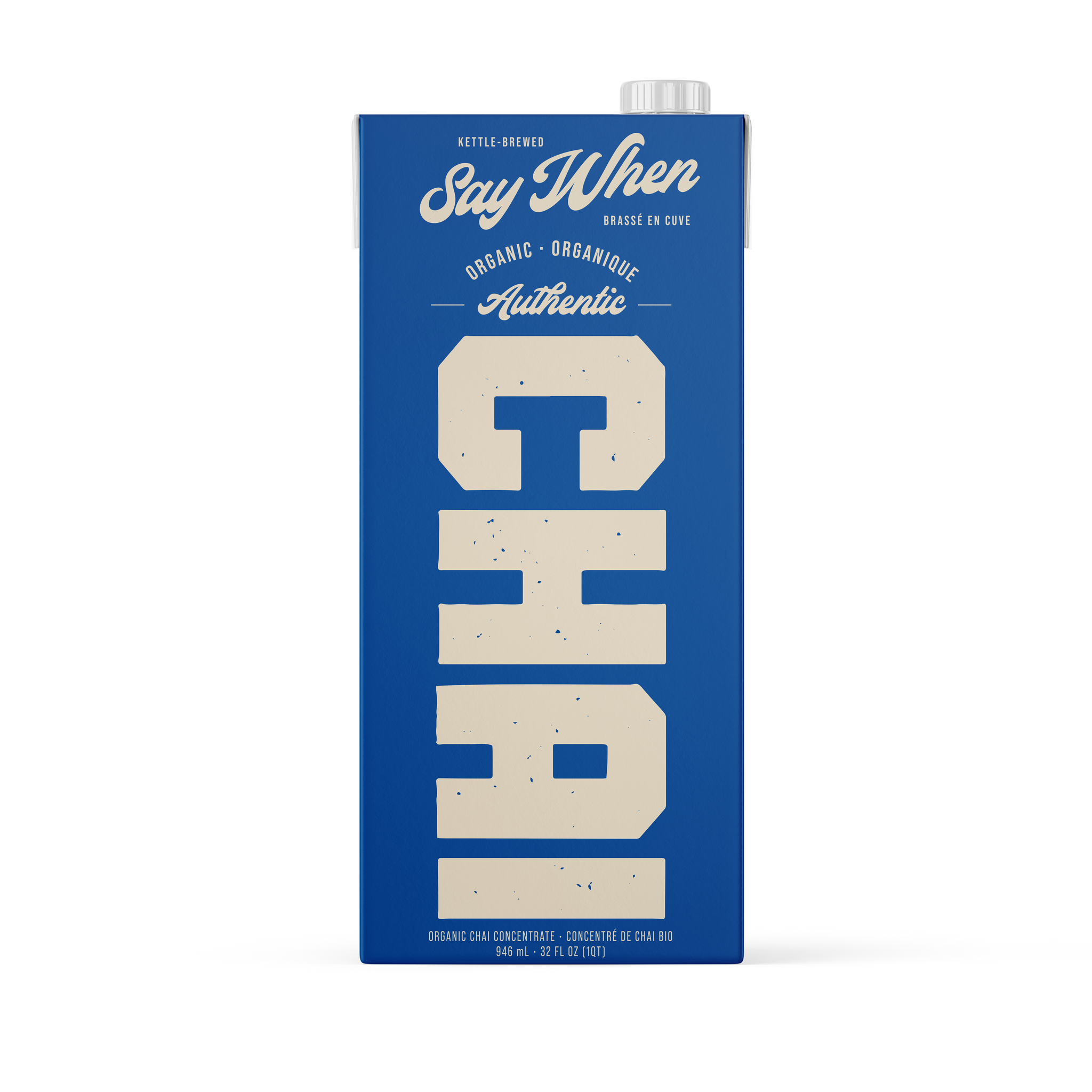 Say When | Chai bio - Authentique - caisse de 12