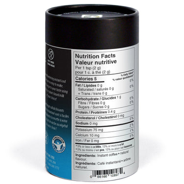 Terra Café - Café glacé instantané caramel - valeurs nutritionnelles