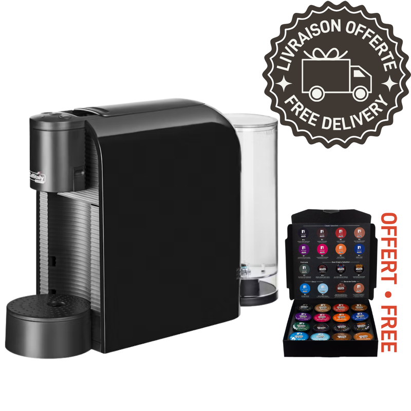 Machine à café Caffitaly | S36 noire + coffret dégustation