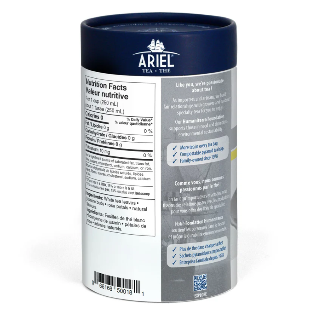 Ariel | Rose jasmine white tea - 24 sachets