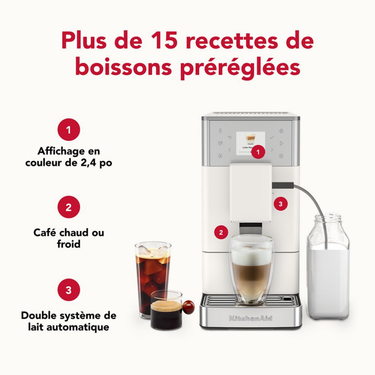KitchenAid | Machine à café espresso KF3 - Porcelaine