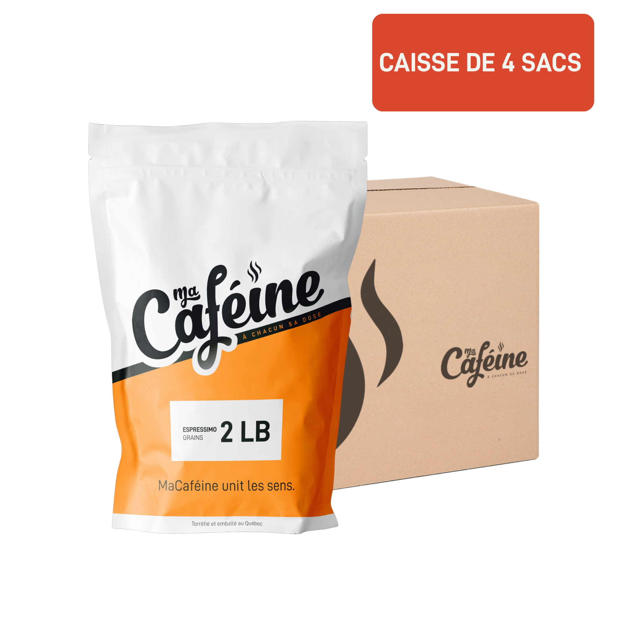 Ma Caféine | Espressimo - caisse de 4 sacs
