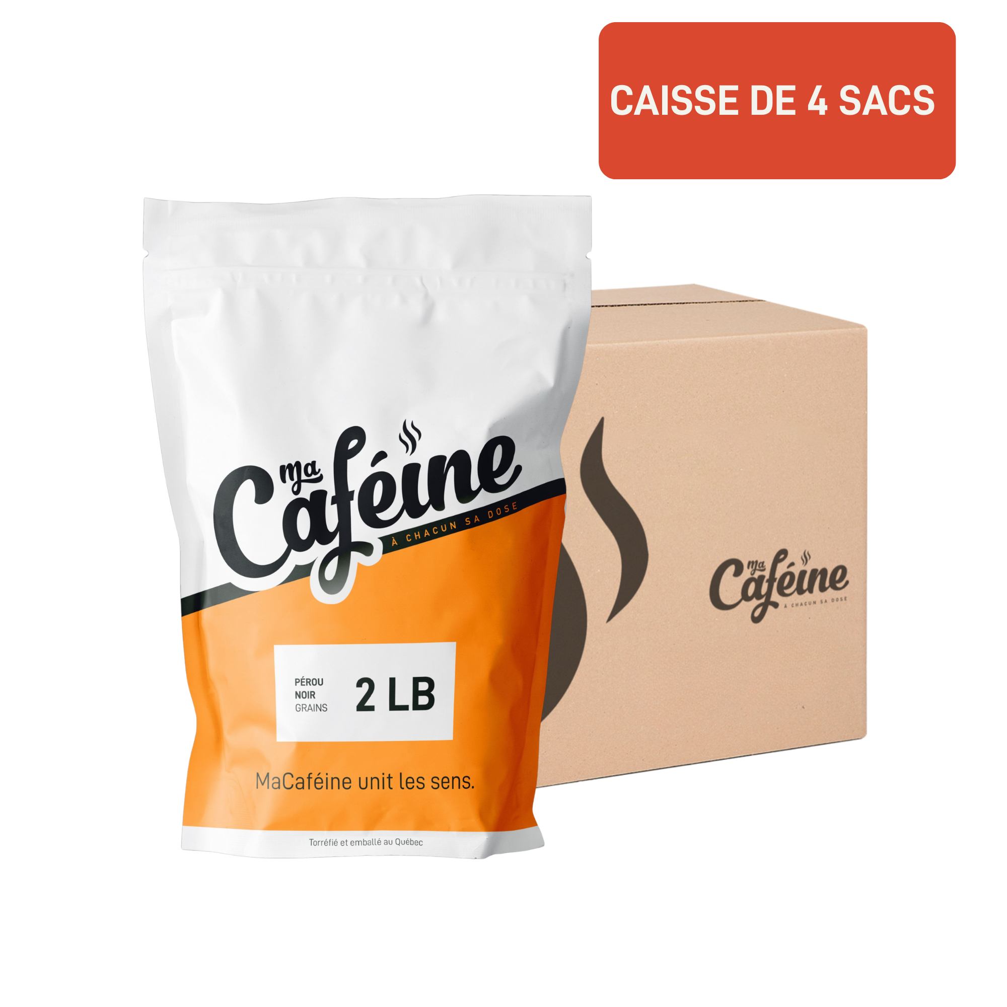 Ma Caféine | Pérou Noir - caisse de 4 sacs