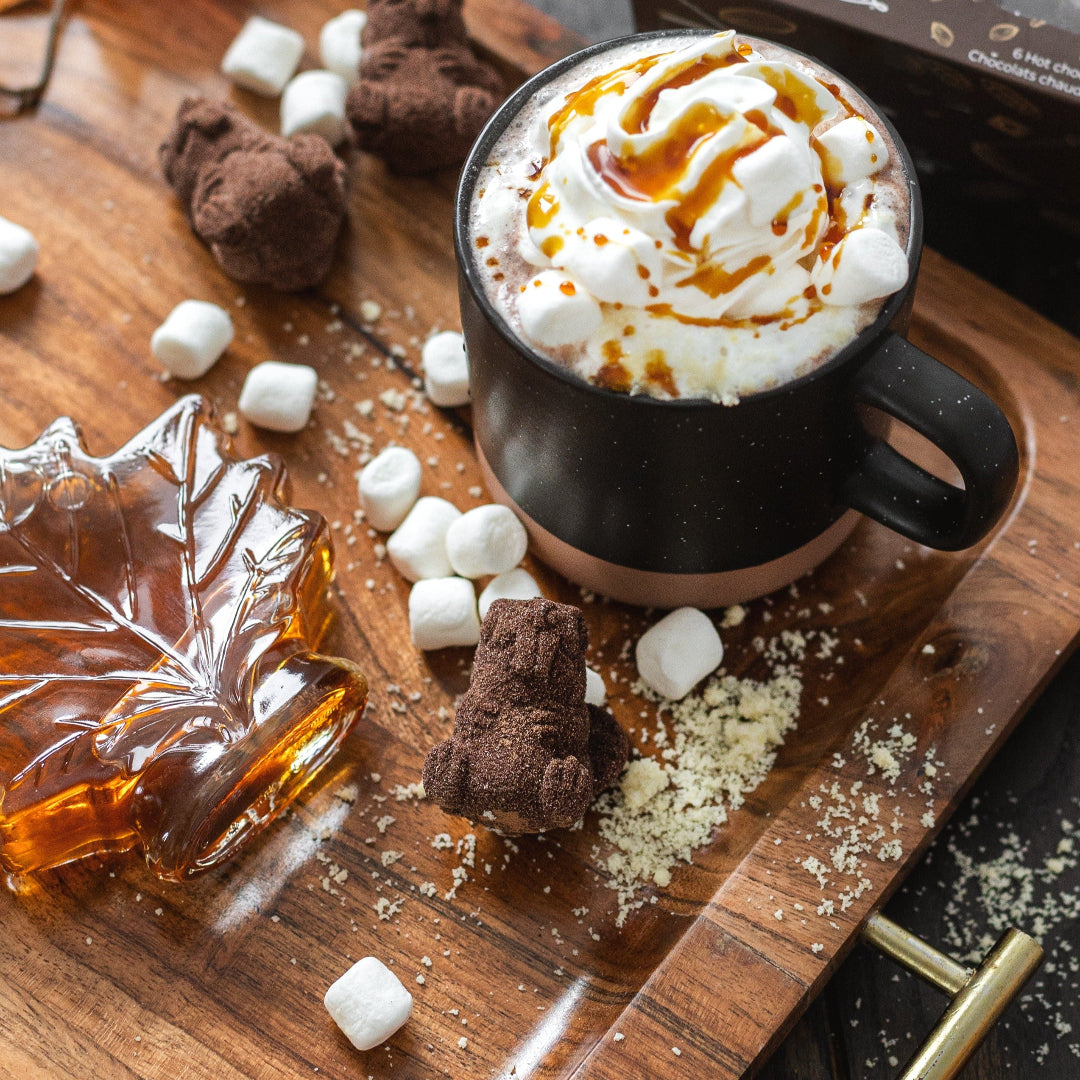 Lifestyle Bombe 3D chocolat chaud à l'érable