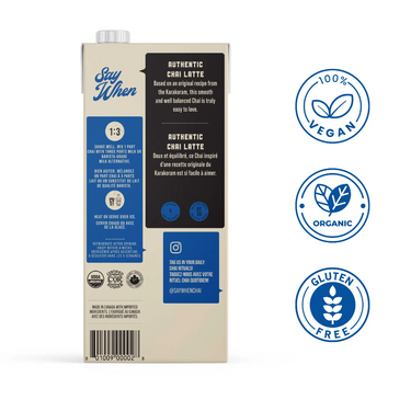 Say When | Chai bio - Authentique - back