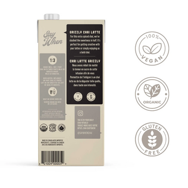 Say When | Chai concentré biologique - Grizzly - dos