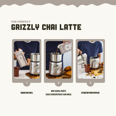Say When | Chai concentré biologique - Grizzly - steps