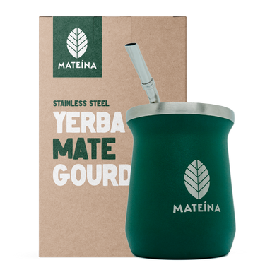 Mateina | Stainless steel gourd and bombilla for yerba mate