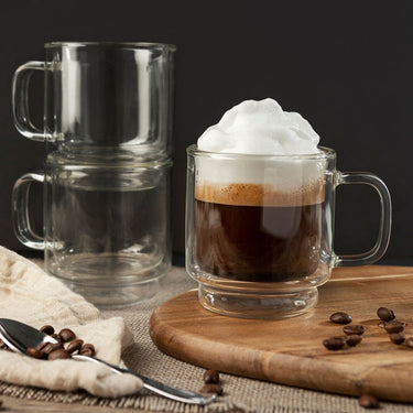 Barista | Tasses à cappuccino empilables - Lot de 2