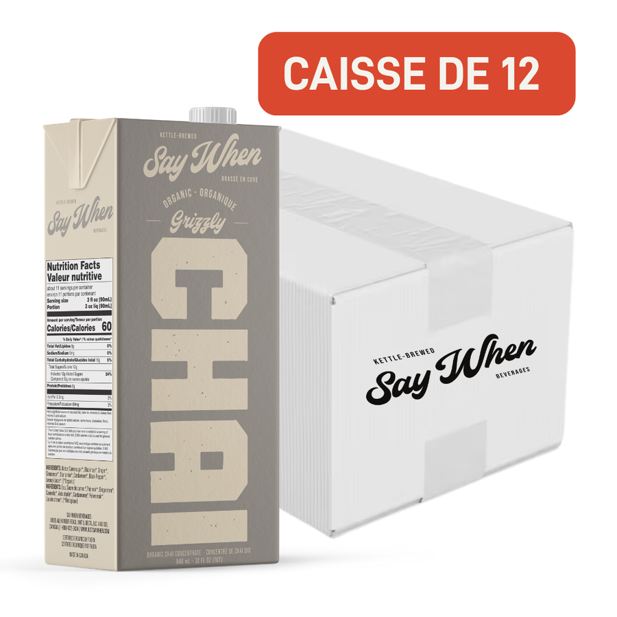 Chai grizzly caisse