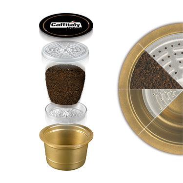 Capsule Caffitaly ouverte - Ma Caféine