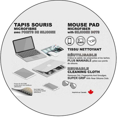 Ma Caféine | Microfiber mouse pad with silicone dots