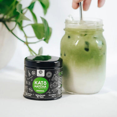 Tasse de thé Matcha glacé Spring Harvest Kato