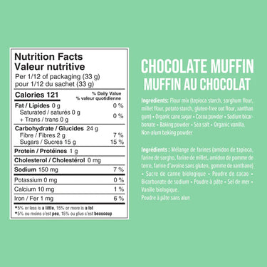 Lulubelle | Mélange à muffin chocolat sans gluten - 400gr