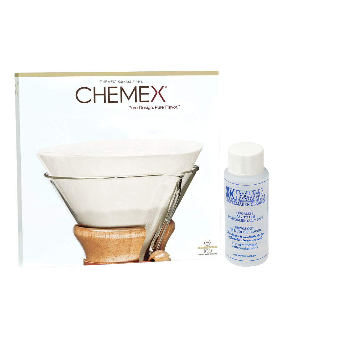 Pack Éco entretien Chemex filtres et nettoyant