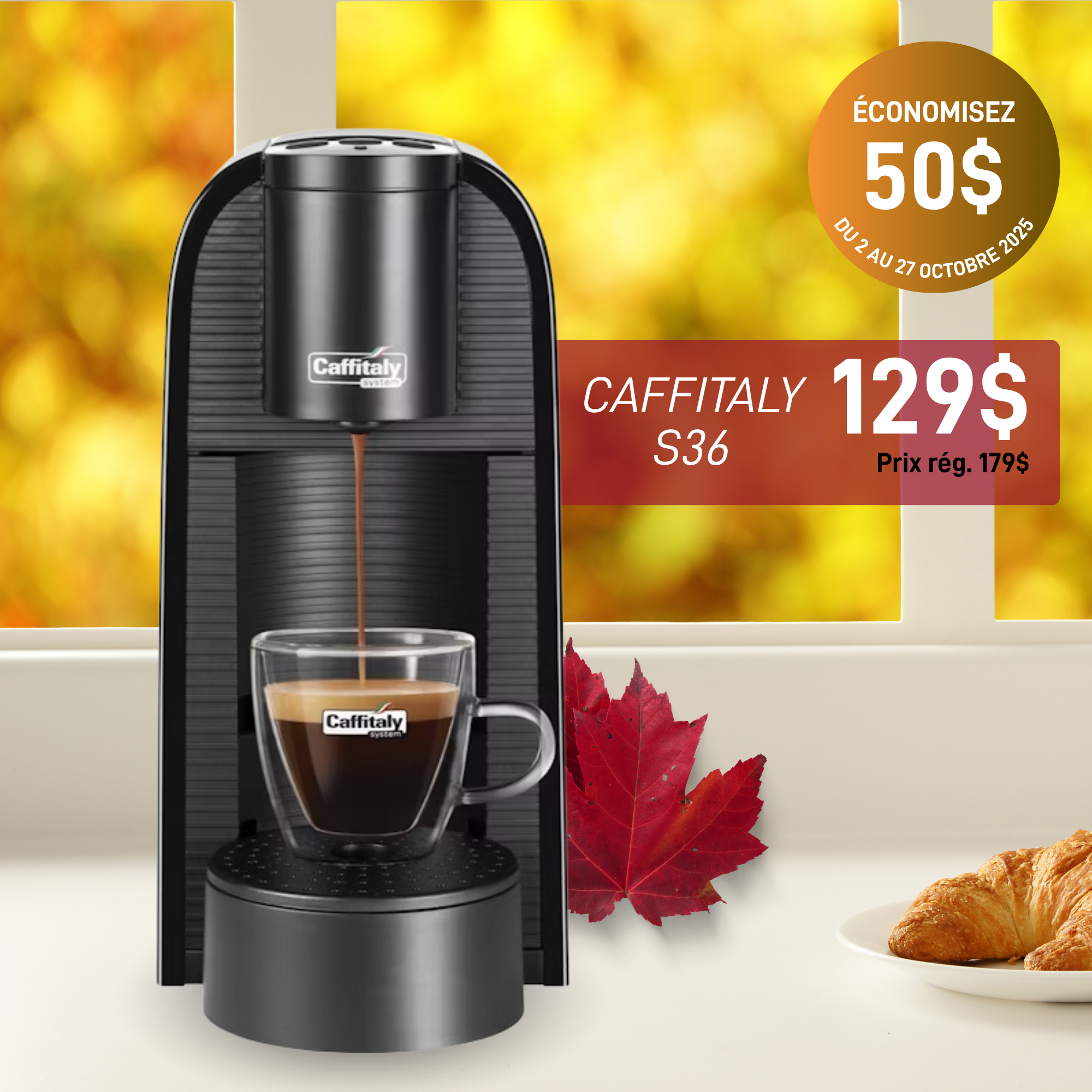 Machine à café Caffitaly | S36 noire