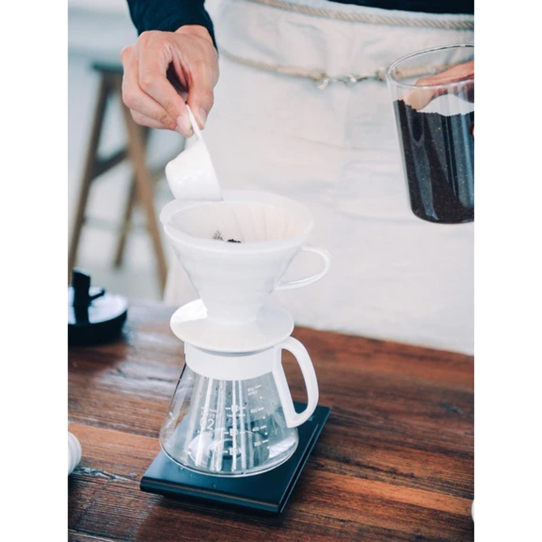 Hario | Ensemble pour-over en céramique blanc V60-02