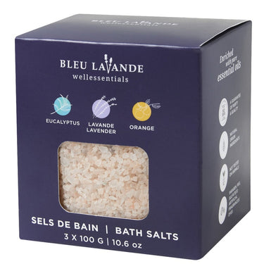 Bleu Lavande | Ensemble cadeau sels de bain