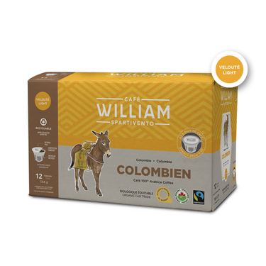 William | Colombian Fairtrade organic - box of 12 capsules kcup