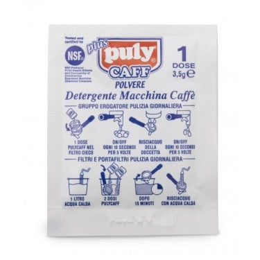 Puly | Box of 40 cleaning bags for coffee group