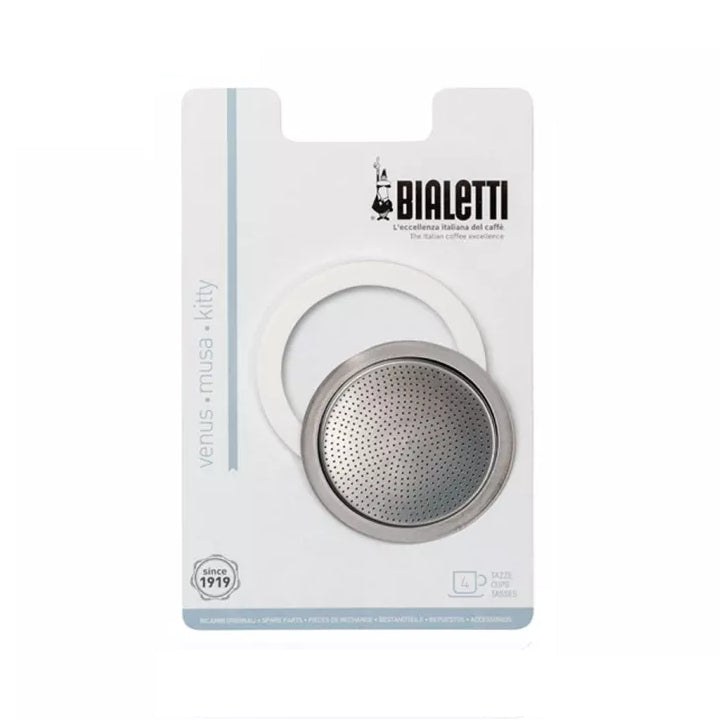 Bialetti | Ensemble 1 joint et 1 filtre pour Musa et Venus 4 tasses