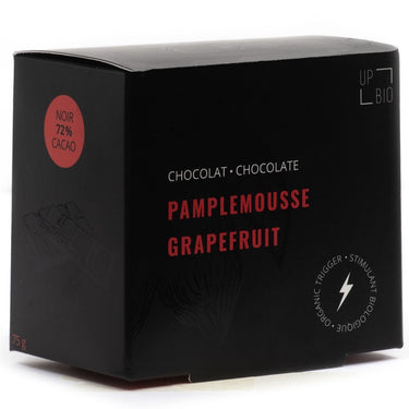 Upbio | Organic Dark Chocolate Grapefruit flavor with theine - 75 gr