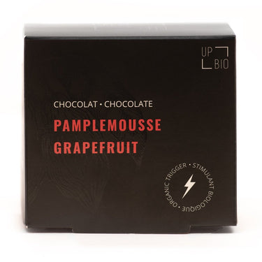 Upbio | Organic Dark Chocolate Grapefruit flavor with theine - 75 gr