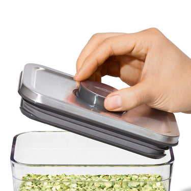 OXO | Small square container with stainless steel lid POP 2.0 - 1.6 Liters