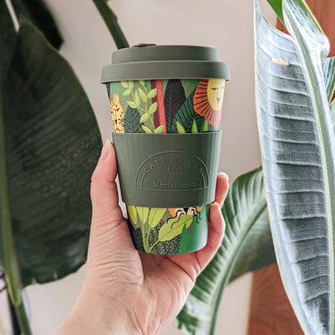 Mimi & August | Hidden Felines Cafe Yo - Bamboo Reusable Cups