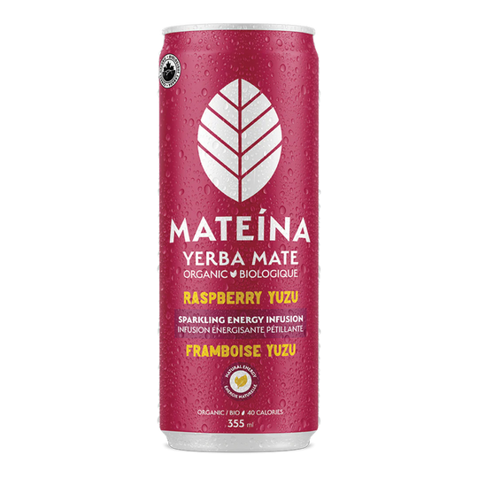 Mateina | Infusion pétillante Énergisante bio Framboise & Yuzu