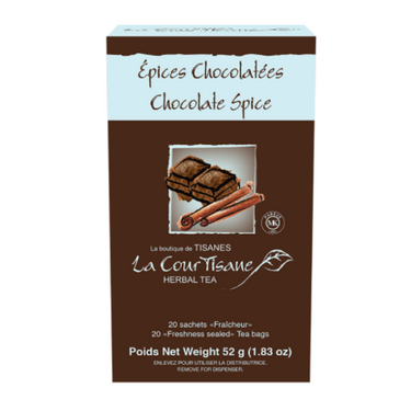 La Courtisane | Tisane Épices Chocolatées boite de 20 sachets